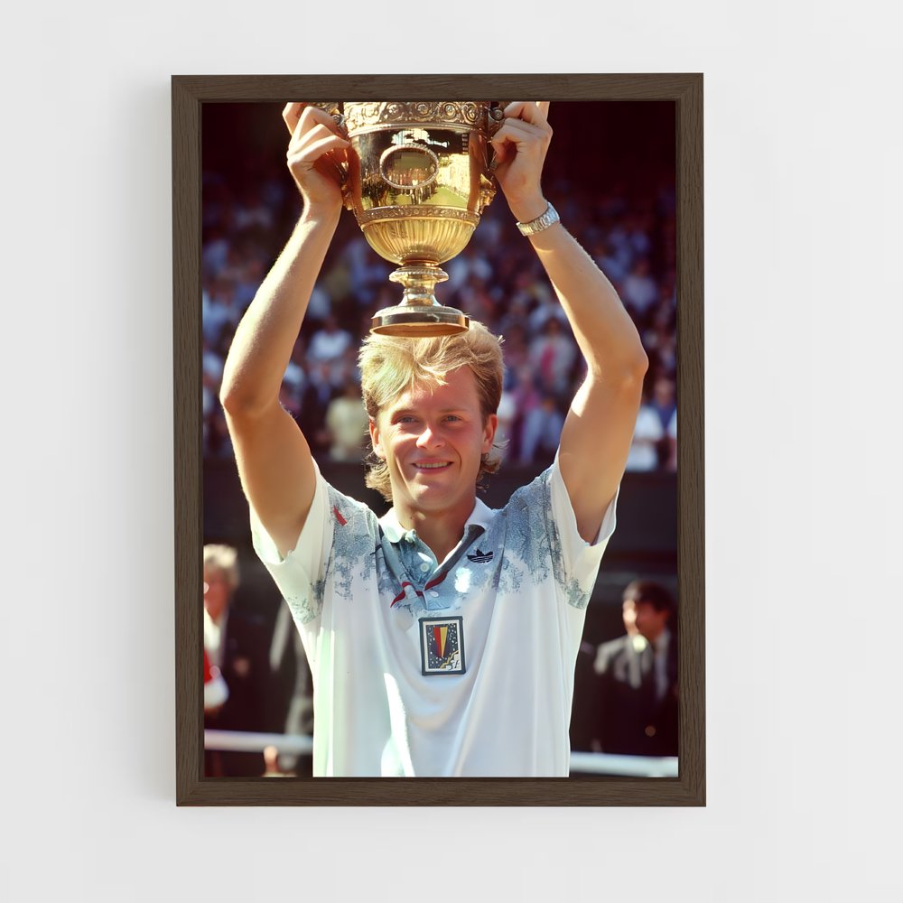 Poster La Victoire de Stefan – affiche Tennis (vue 5)